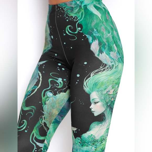 Blackmilk “MERMAID HWMF LEGGINGS - LIMITED” Size Medium M NWT - Picture 6 of 13